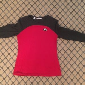 UGA Ladies long sleeve cotton shirt